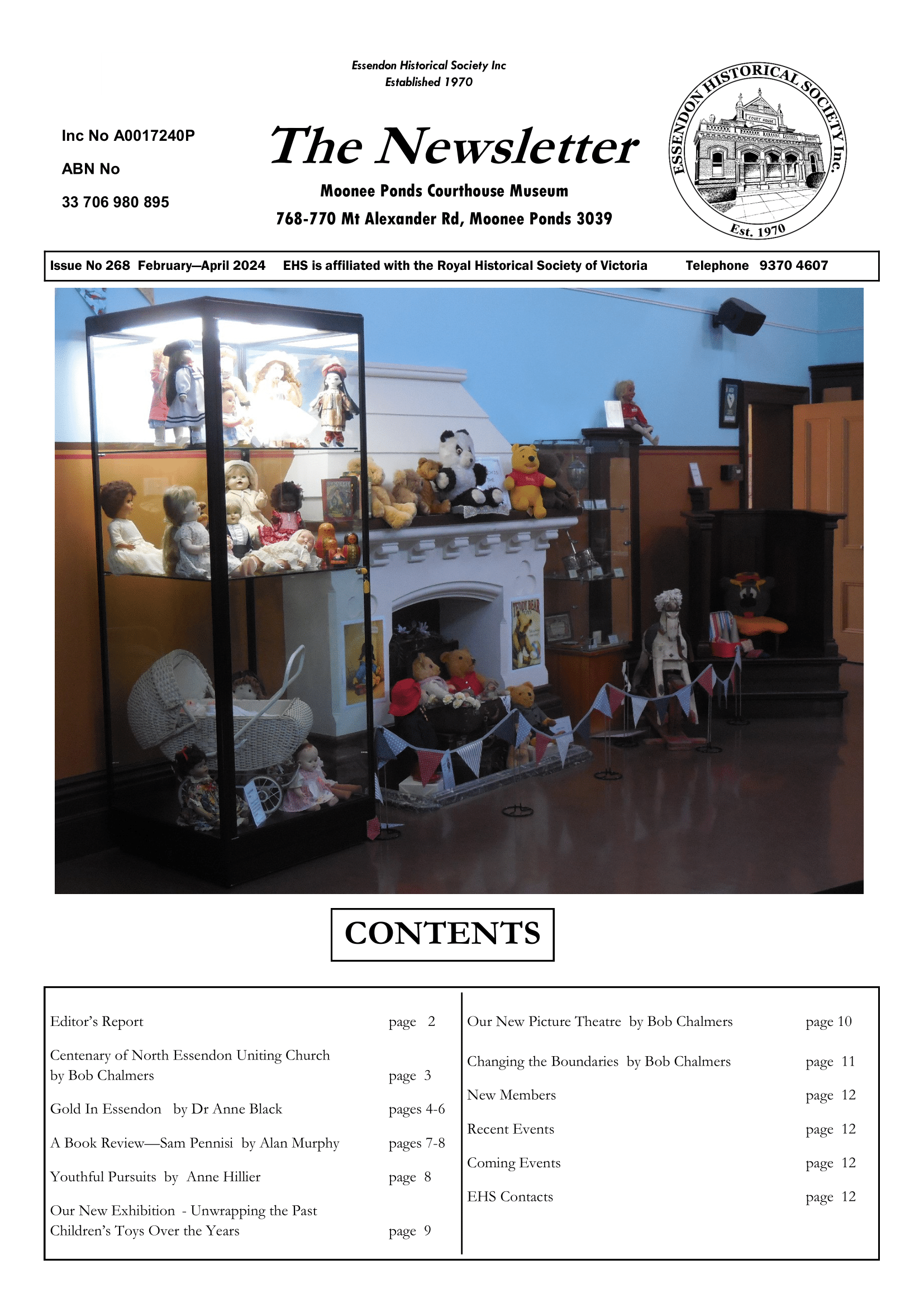 EHS Newsletter No. 268 Cover